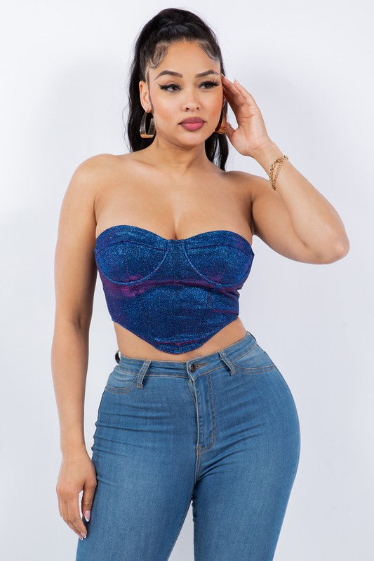 Blue Iridescence Top-BeautyRosee Boutique