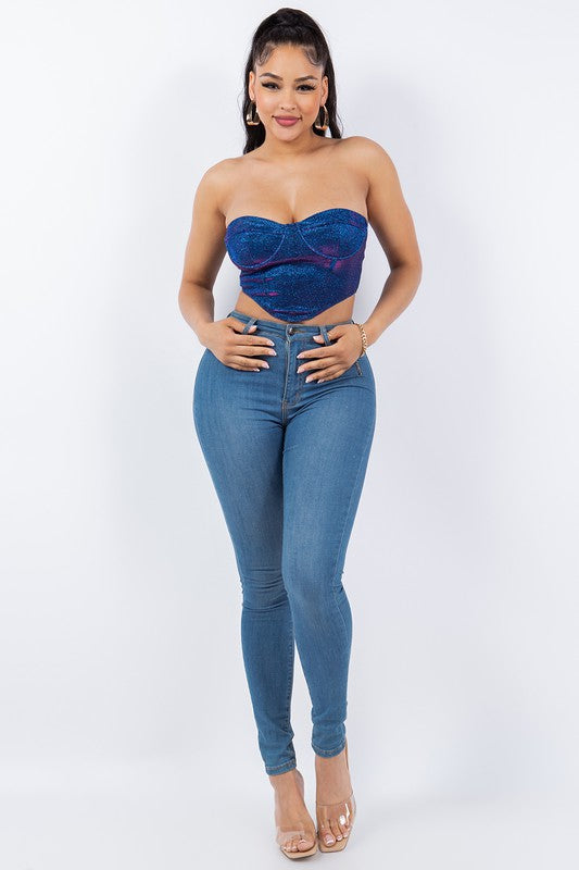 Blue Iridescence Top-BeautyRosee Boutique