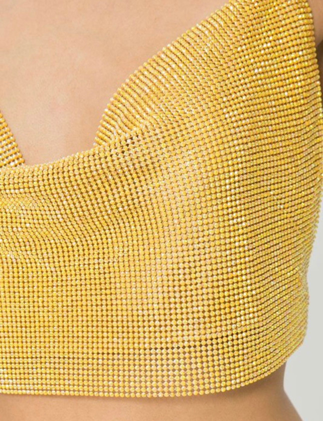 SHINY STONE STUD COWL NECK TOP GOLD-BeautyRosee Boutique