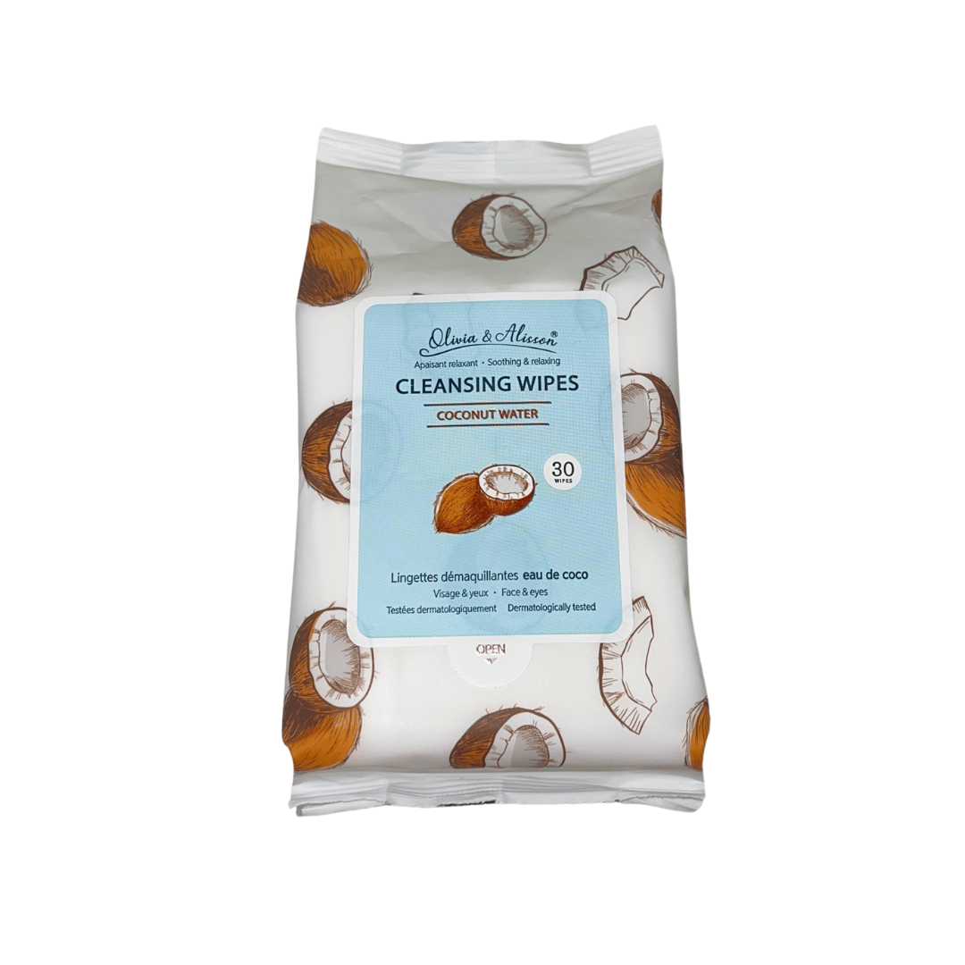 Olivia and Alisson Coconut Water Cleansing Wipes | Refreshing & Hydrating