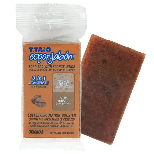 T.Taio Esponjabón with Coffee | Circulation Boosting Soap Sponge